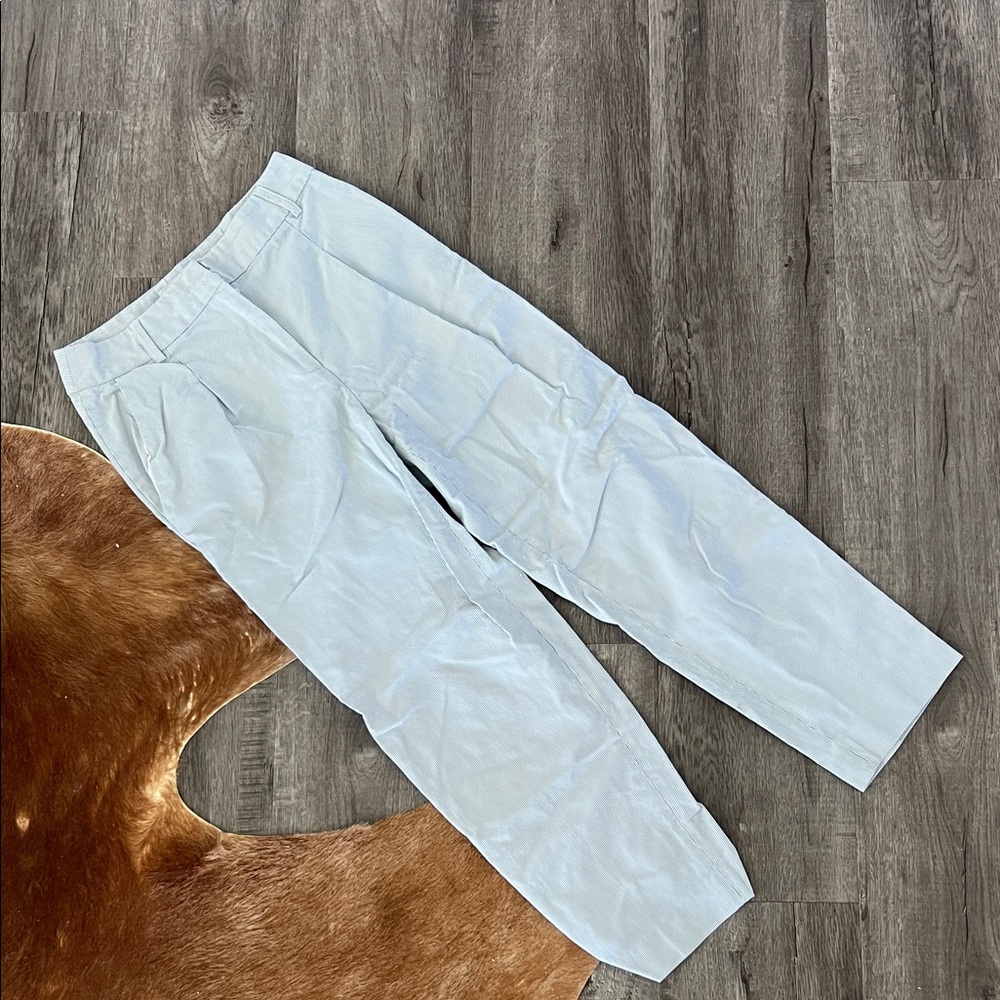 Bonpoint Light Blue Striped Pants